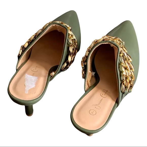 Jessica Carlyle heels - Olive, Size7 - Picture 5 of 13